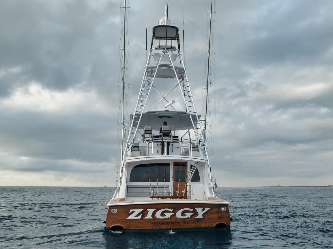 Hatteras 59 Ziggy - Exterior Profile