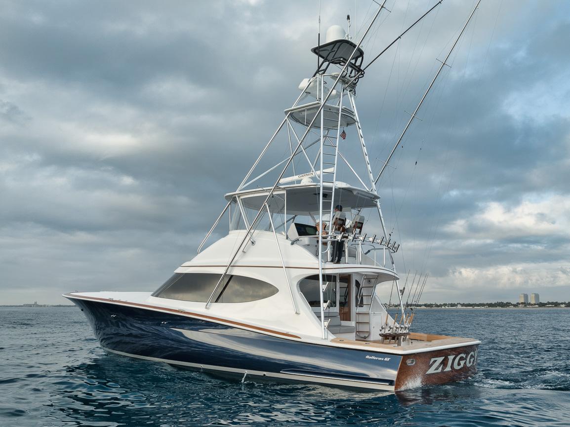 Hatteras 59 Ziggy - Exterior Profile