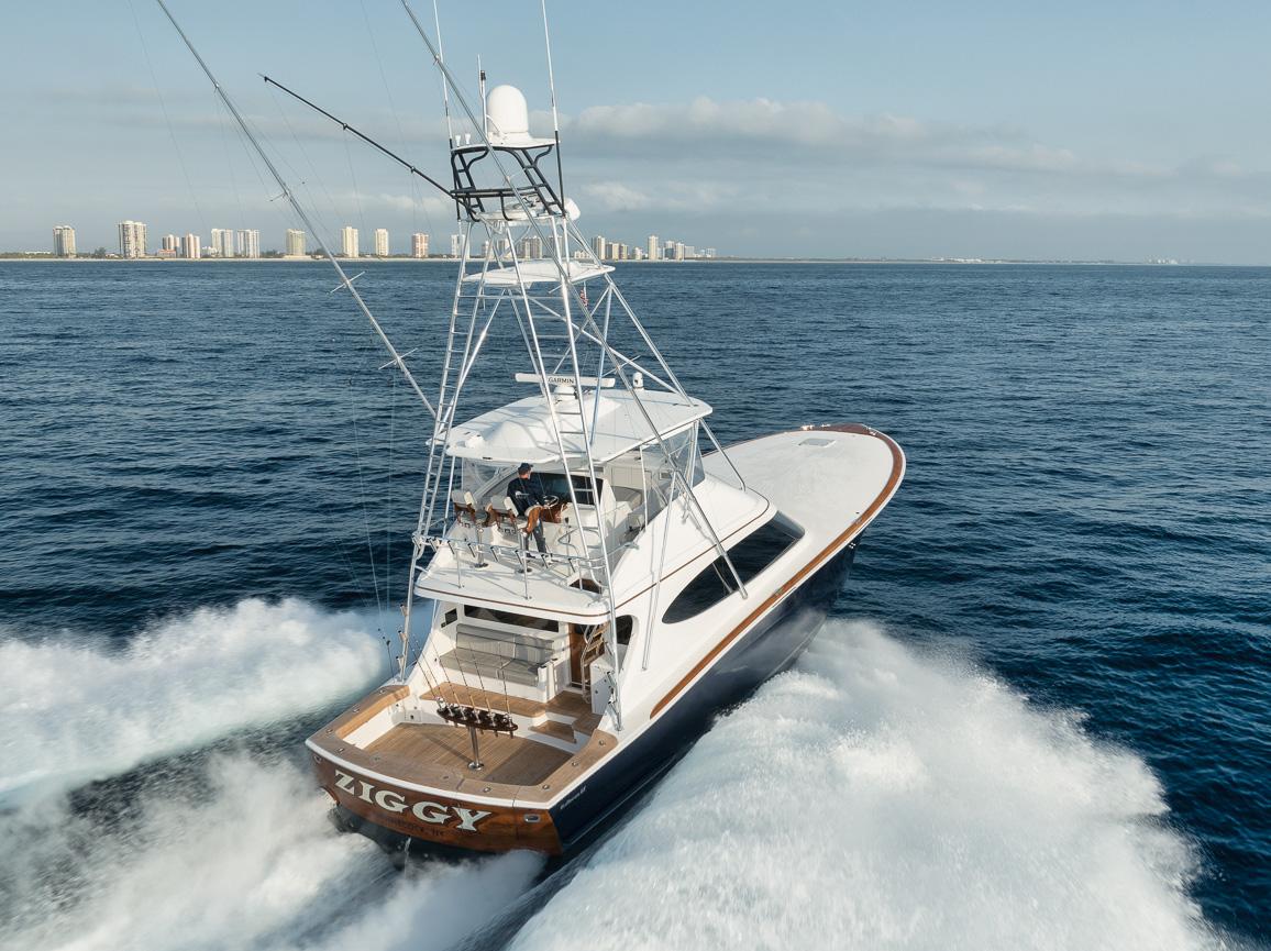 Hatteras 59 Ziggy - Exterior Profile