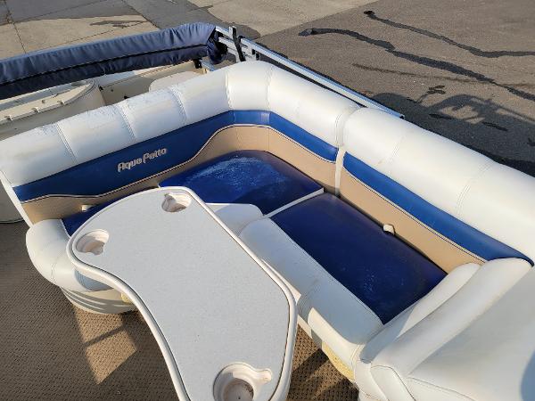 2005 Godfrey Pontoon boat for sale, model of the boat is AquaPatio 220DF & Image # 12 of 20