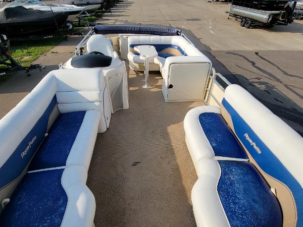 2005 Godfrey Pontoon boat for sale, model of the boat is AquaPatio 220DF & Image # 9 of 20