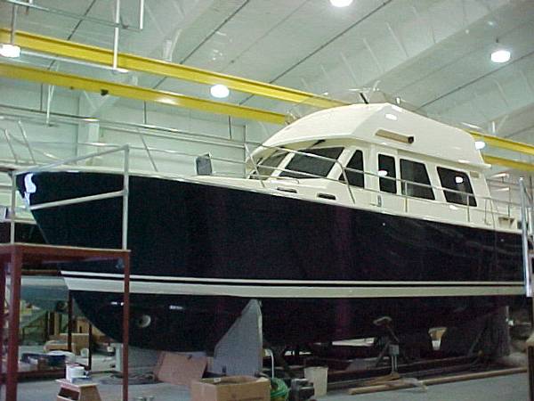 At Sabre Yachts - Bow view