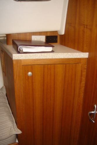 Hanging locker in guest cabin