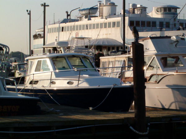 At the dock