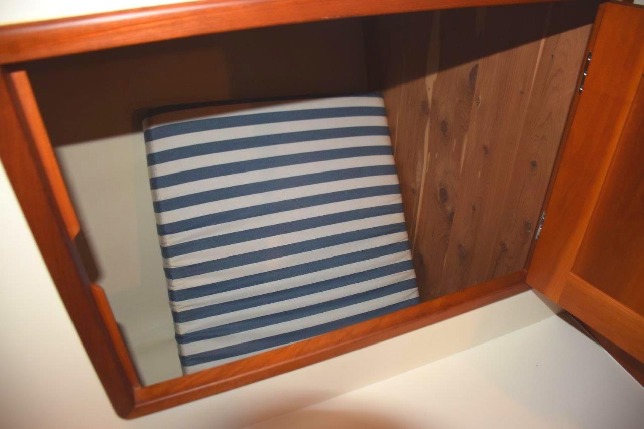 Closet with cedar wall