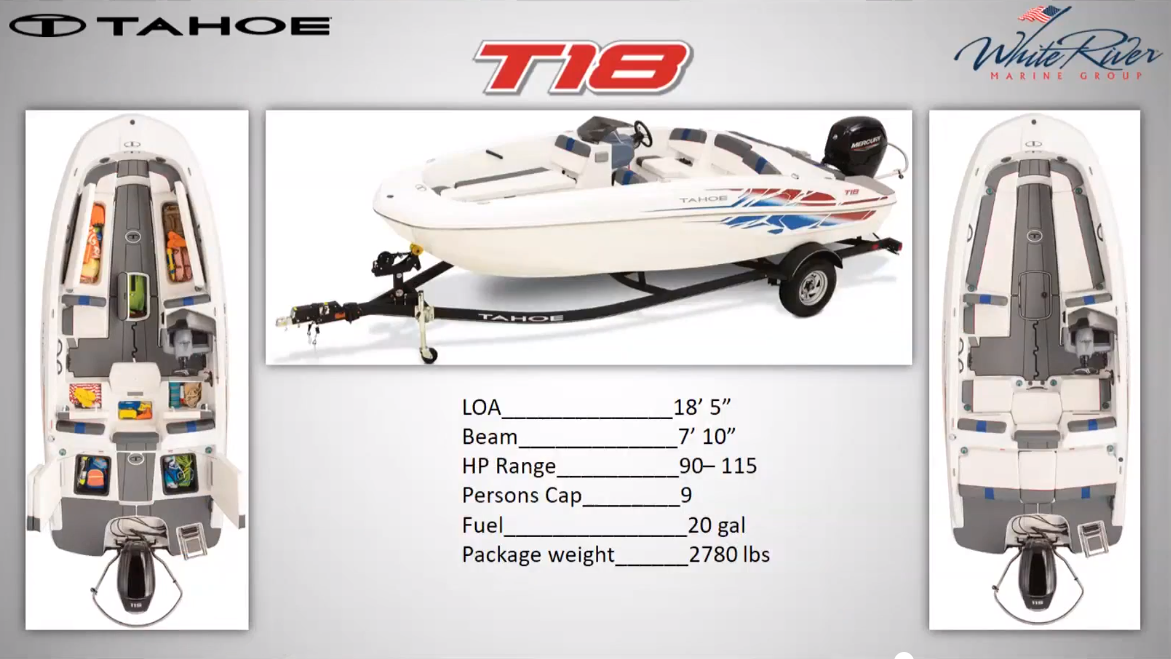 2022 Tahoe boat for sale, model of the boat is T18 w/115HP Mercury Pro-XS 4 Stroke & Image # 49 of 49
