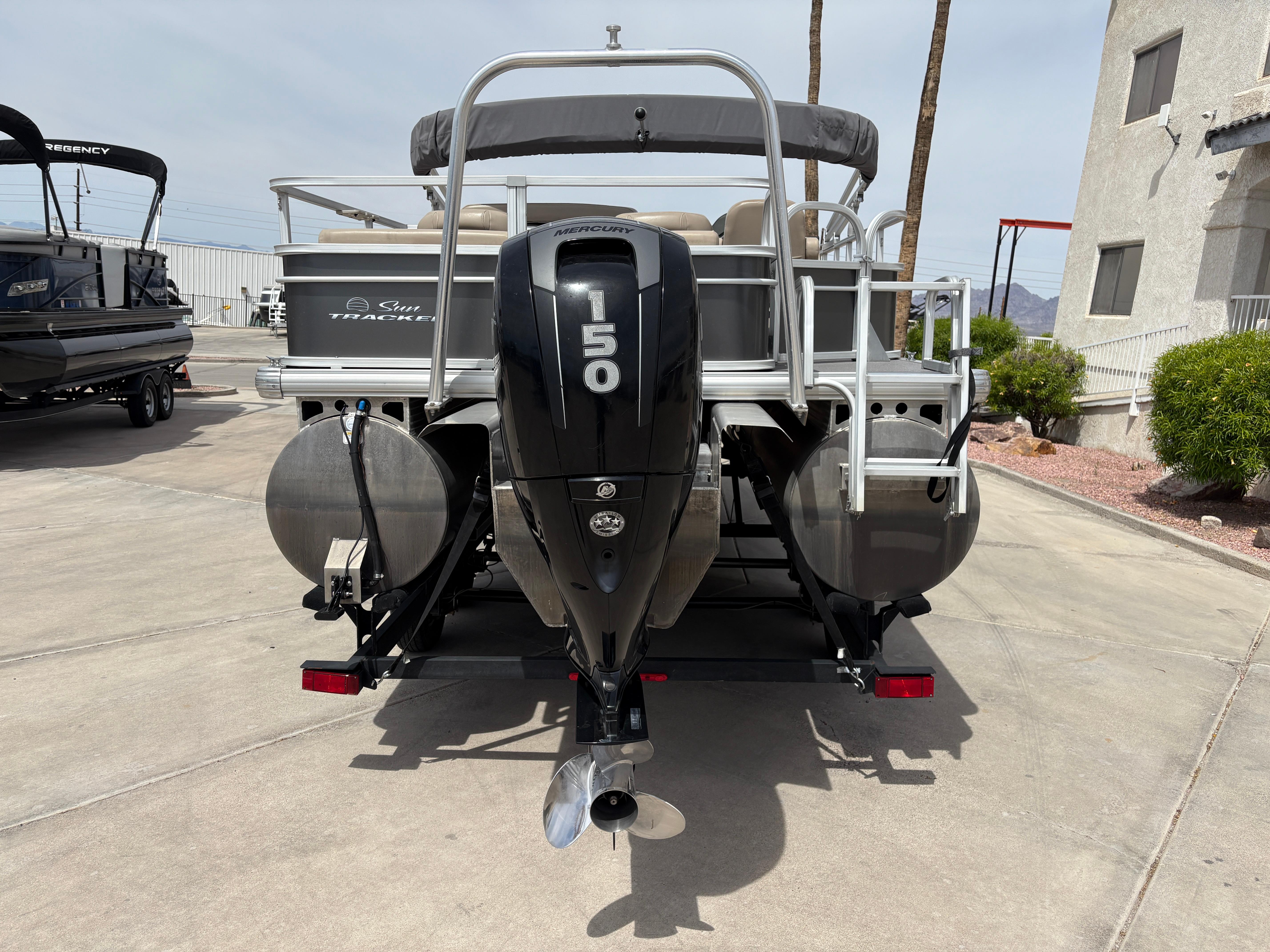 2017 Sun Tracker Fishin' Barge 22 DLX #TRW4842 inventory image at Sun Country Marine Group, Lake Havasu City, AZ 2017 Sun Tracker Fishin' Barge 22 DLX #TRW4842 inventory image at Sun Country Marine Group, Lake Havasu City, AZ
