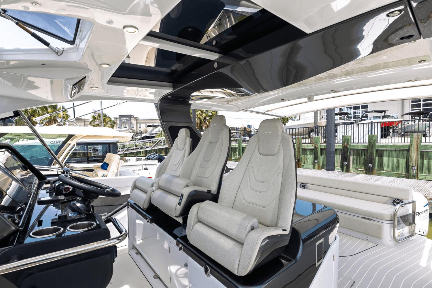 Azimut-AZ42 VERVE 2023-Shee-naughty TX-US-Luxury interior of 2023 Azimut AZ42 VERVE yacht with modern seating and sleek design.-9104707 | Thumbnail