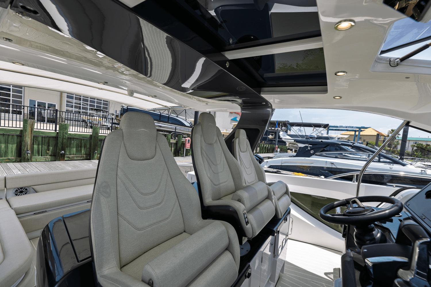 Azimut-AZ42 VERVE 2023-Shee-naughty TX-US-Luxury interior of 2023 Azimut AZ42 VERVE yacht with plush seating and modern helm.-9104707 | Thumbnail
