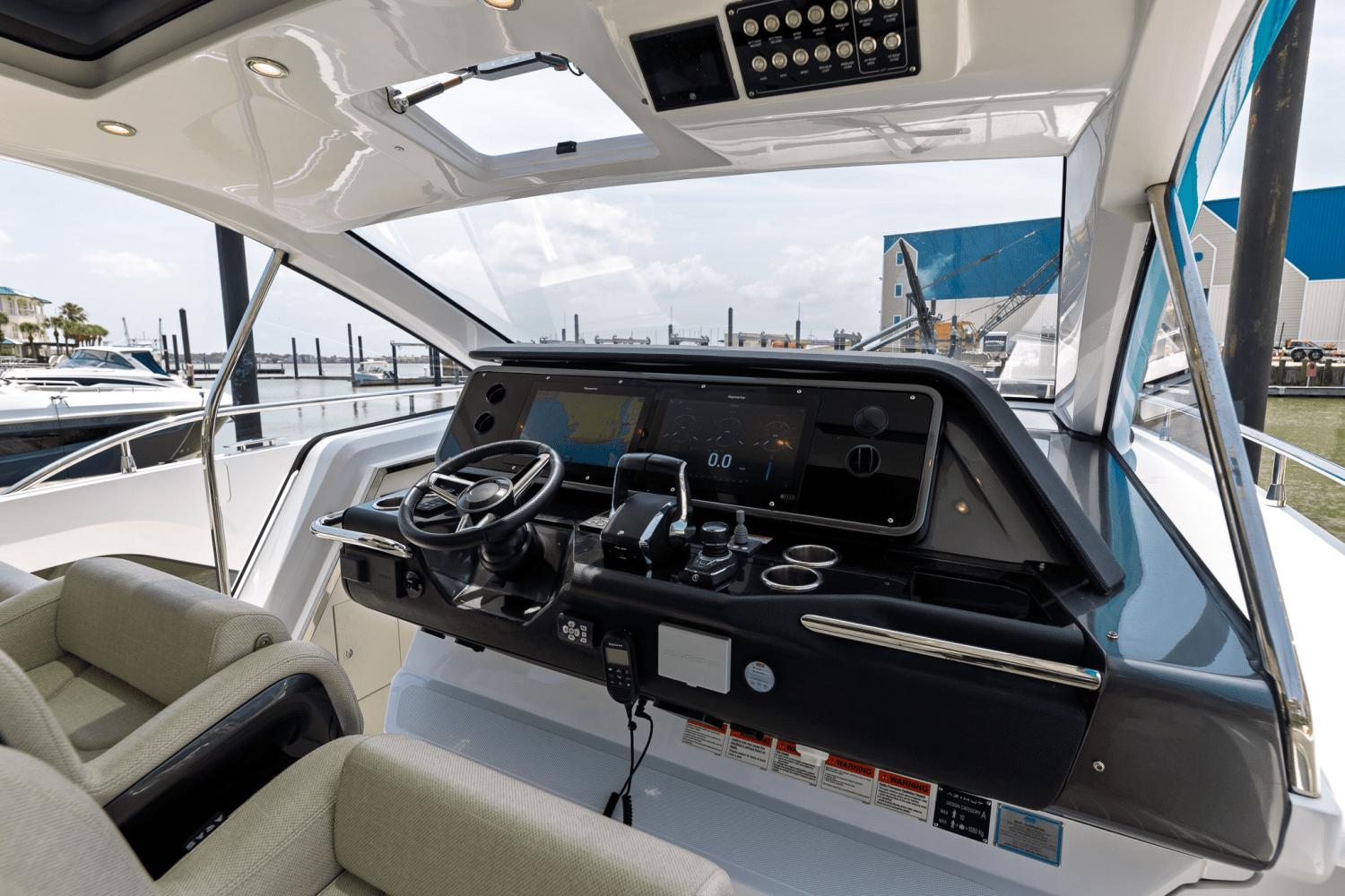 Azimut-AZ42 VERVE 2023-Shee-naughty TX-US-2023 Azimut AZ42 VERVE yacht helm with modern controls and navigation system.-9104707 | Thumbnail