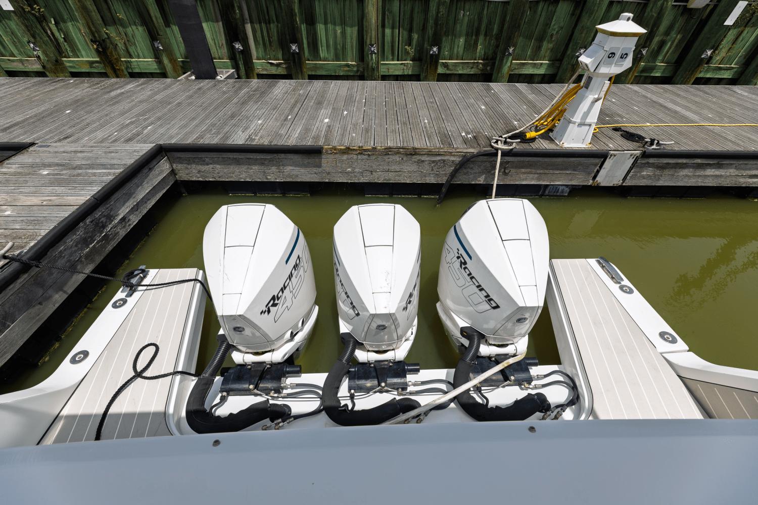Azimut-AZ42 VERVE 2023-Shee-naughty TX-US-2023 Azimut AZ42 VERVE with triple outboard engines docked at a marina.-9104707 | Thumbnail