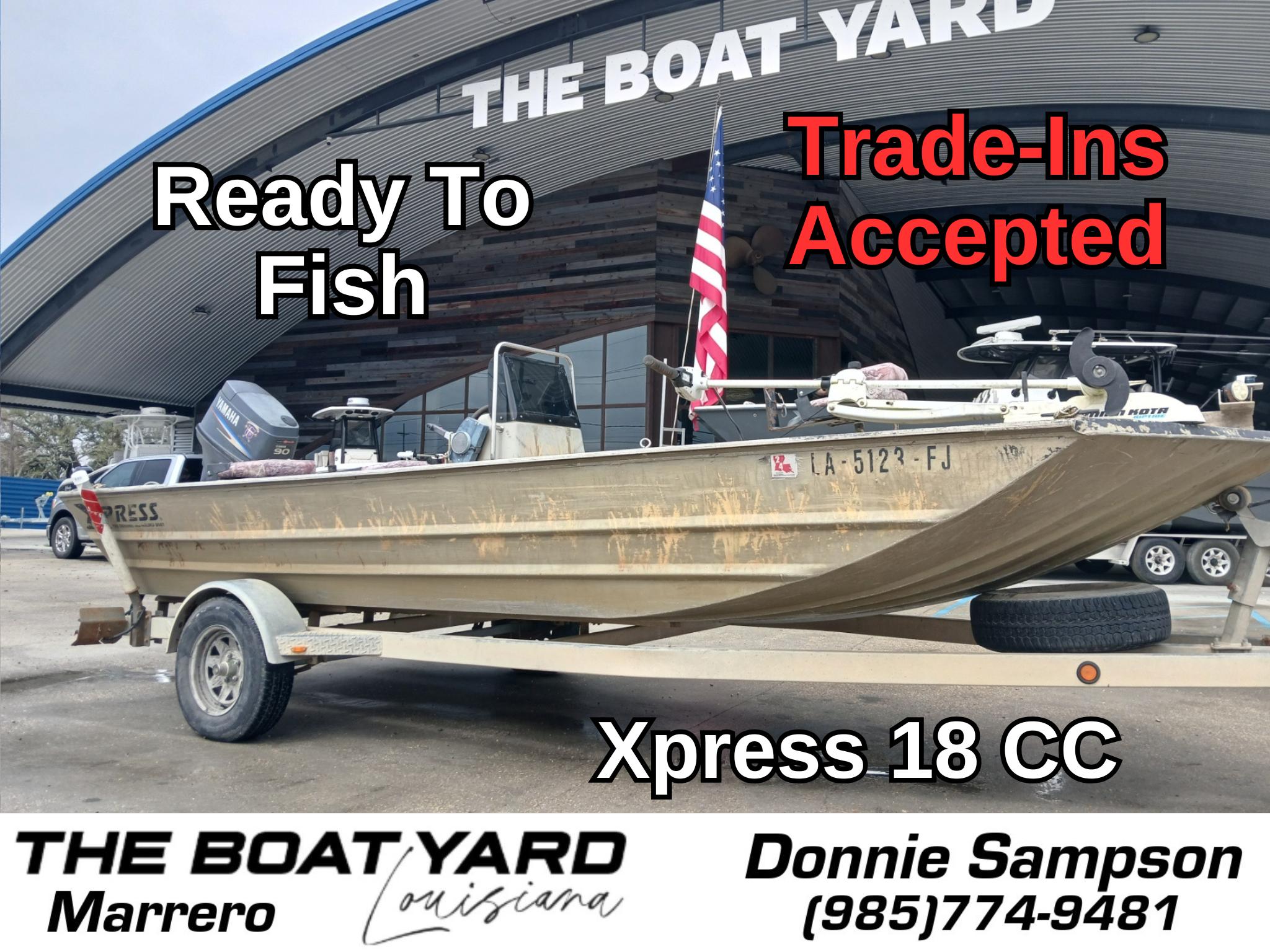 2004 Xpress 18 boat for sale at The Boat Yard, Marrero. Ready to fish, trade-ins accepted.