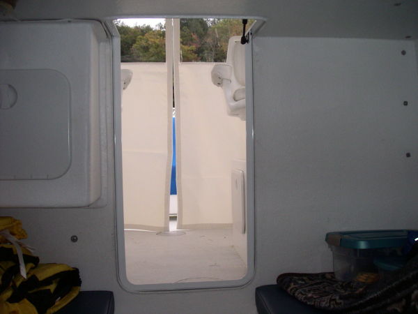 Looking out V-berth