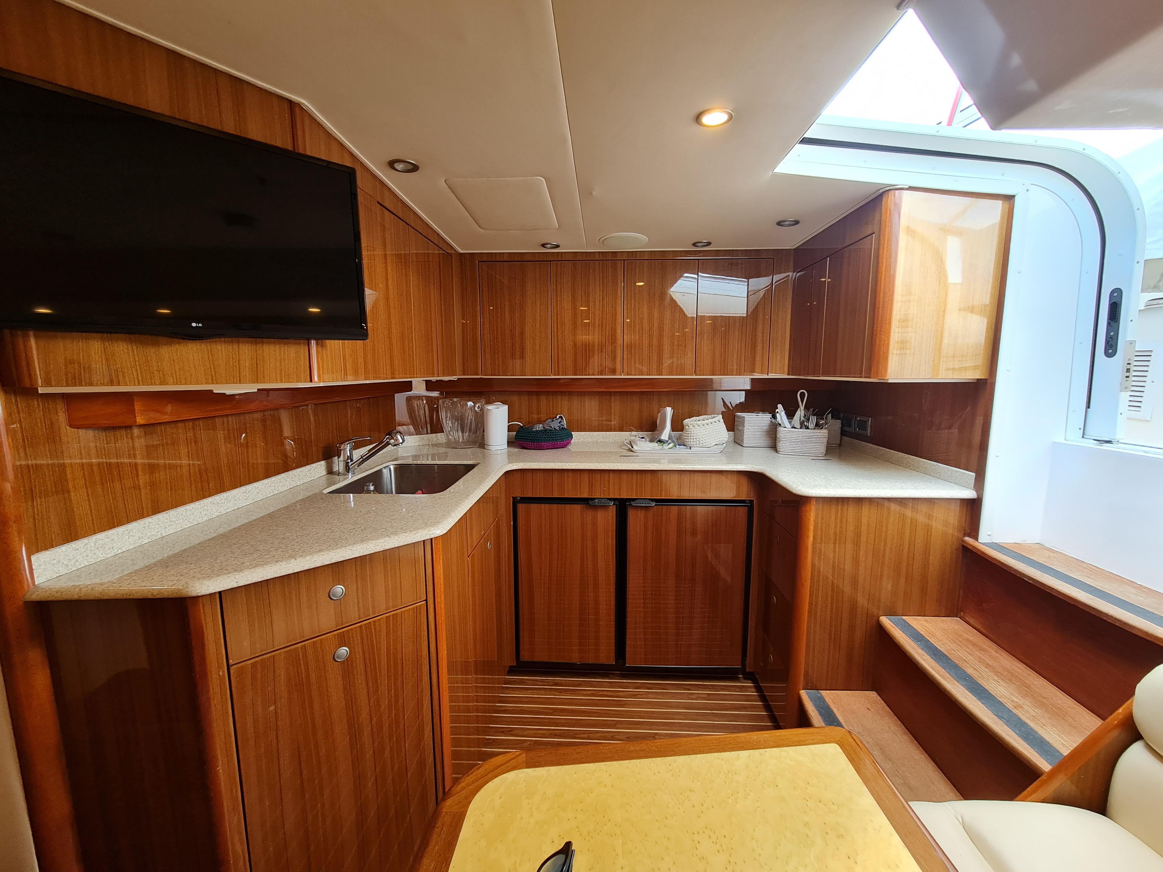 Viking 45 Open, galley view