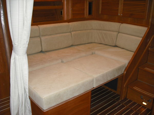 Settee converted into Berth