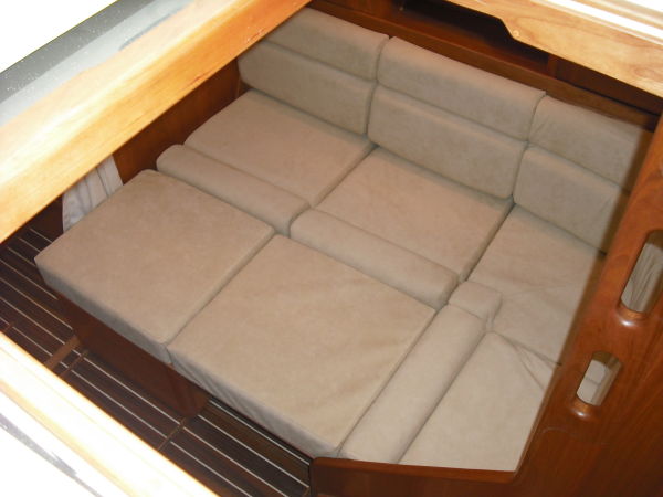 Settee coverted into Berth from Above