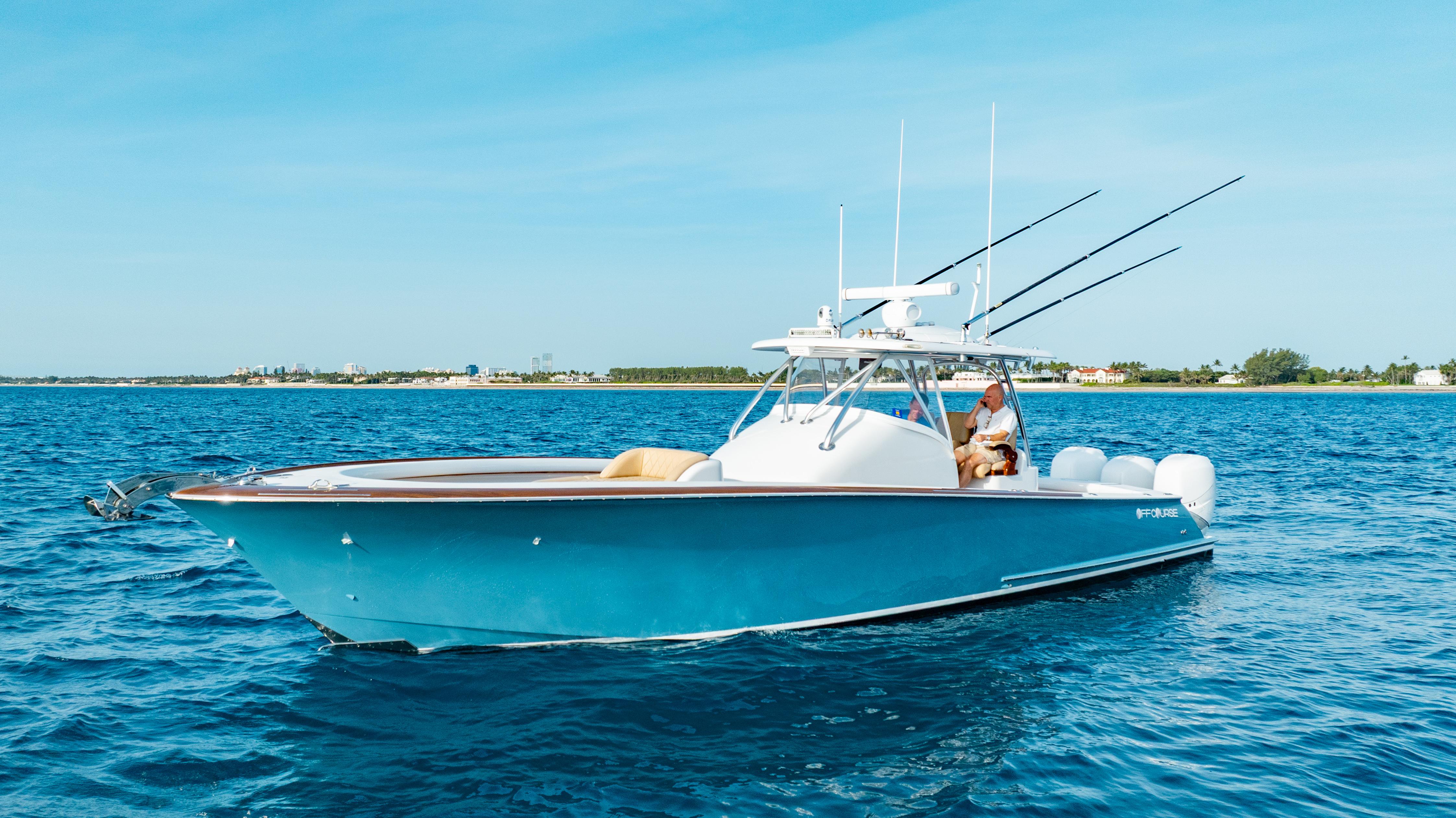 Winter Custom Yachts-37 Custom Carolina 2018-OFF COURSE (Name Reserved) FL-US-2018 Winter Custom Yachts 37 Custom Carolina boat on blue ocean water.-9832172 | Thumbnail