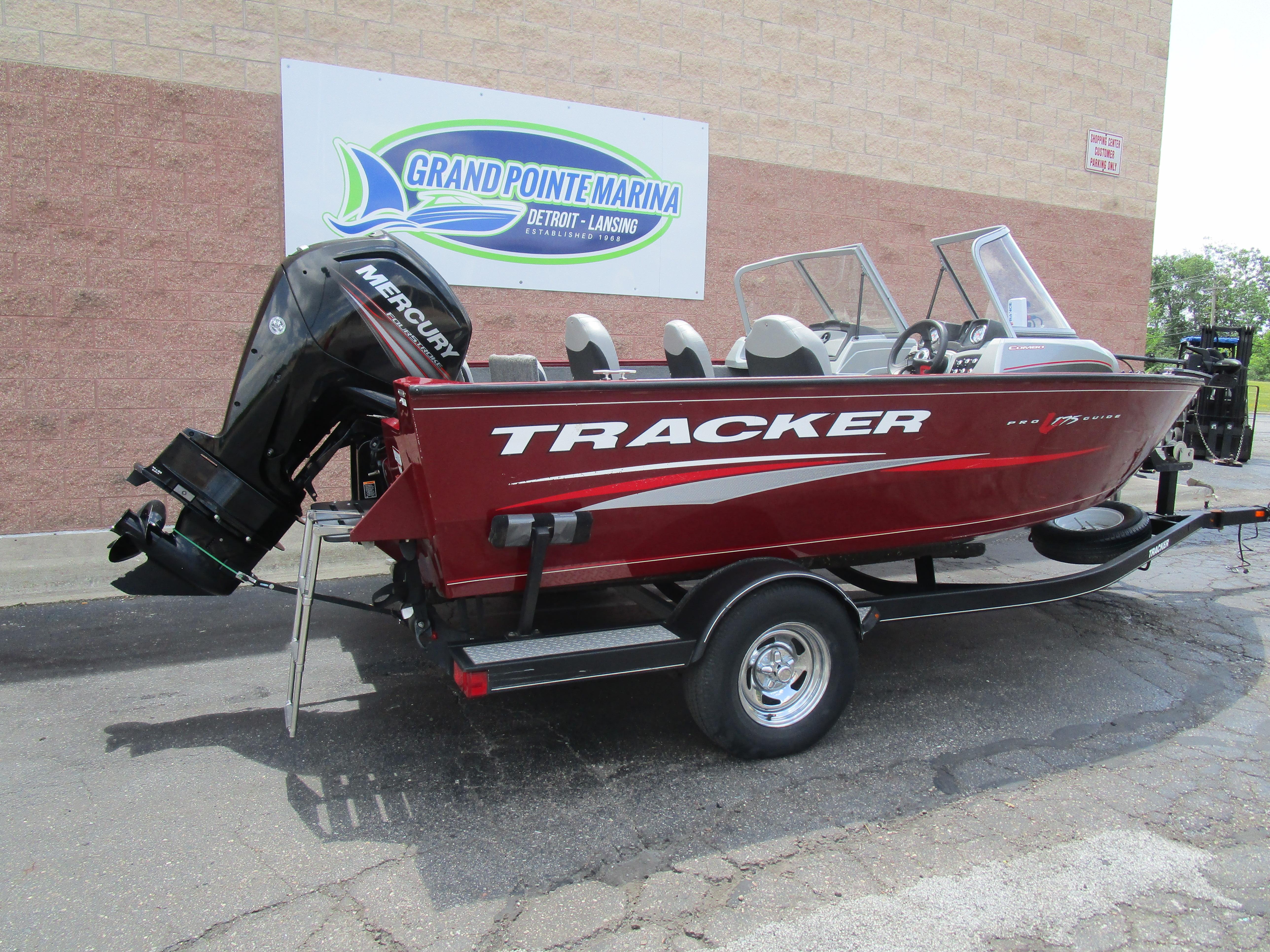 2017 Tracker PGV175 COMBO boat with Mercury engine at Grand Pointe Marina.