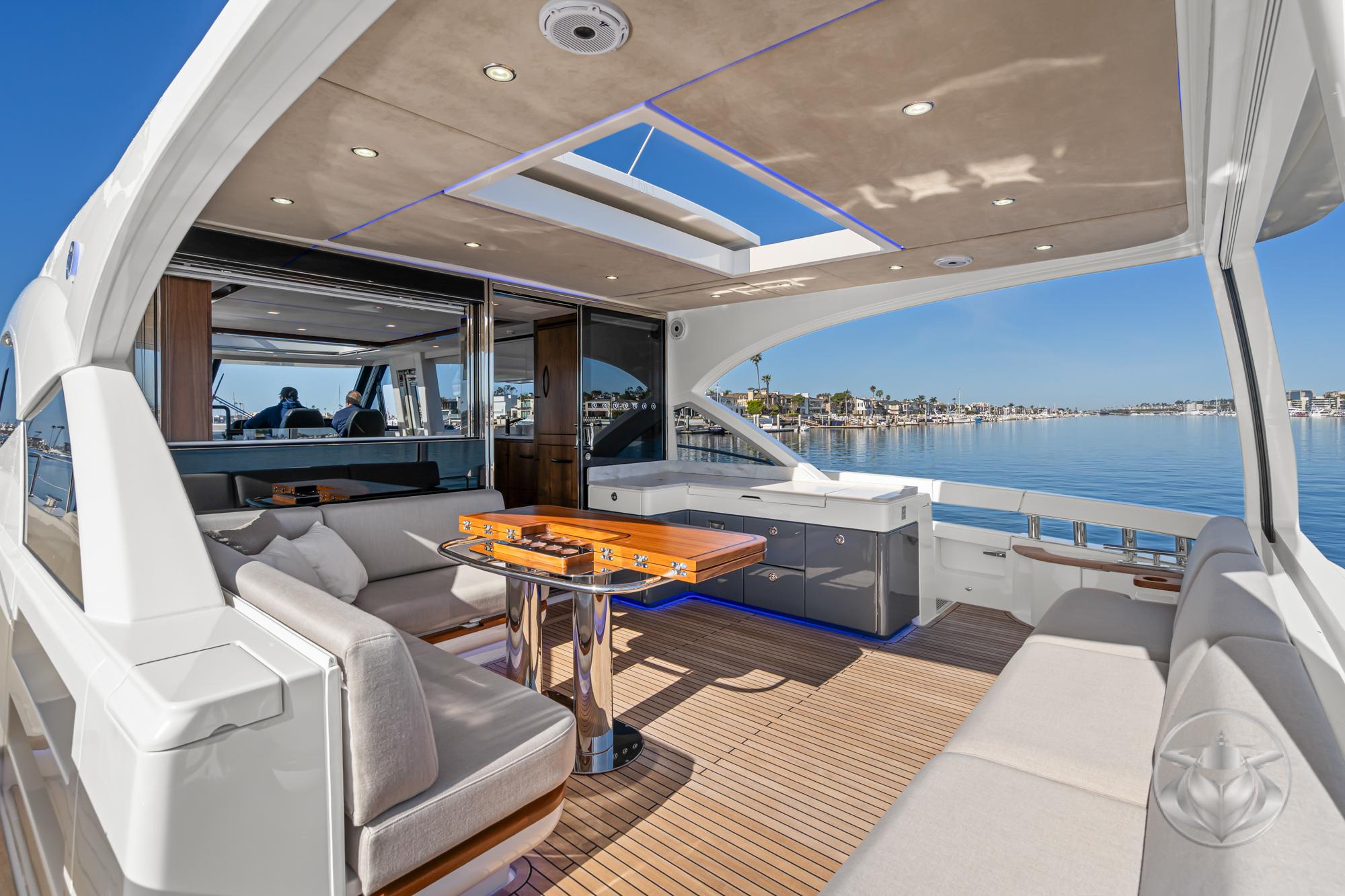 2025 Riviera 6800 Sport Yacht Platinum Edition #R009-25 inventory image at Sun Country Marine Group, Newport Beach 2025 Riviera 6800 Sport Yacht Platinum Edition #R009-25 inventory image at Sun Country Marine Group, Newport Beach