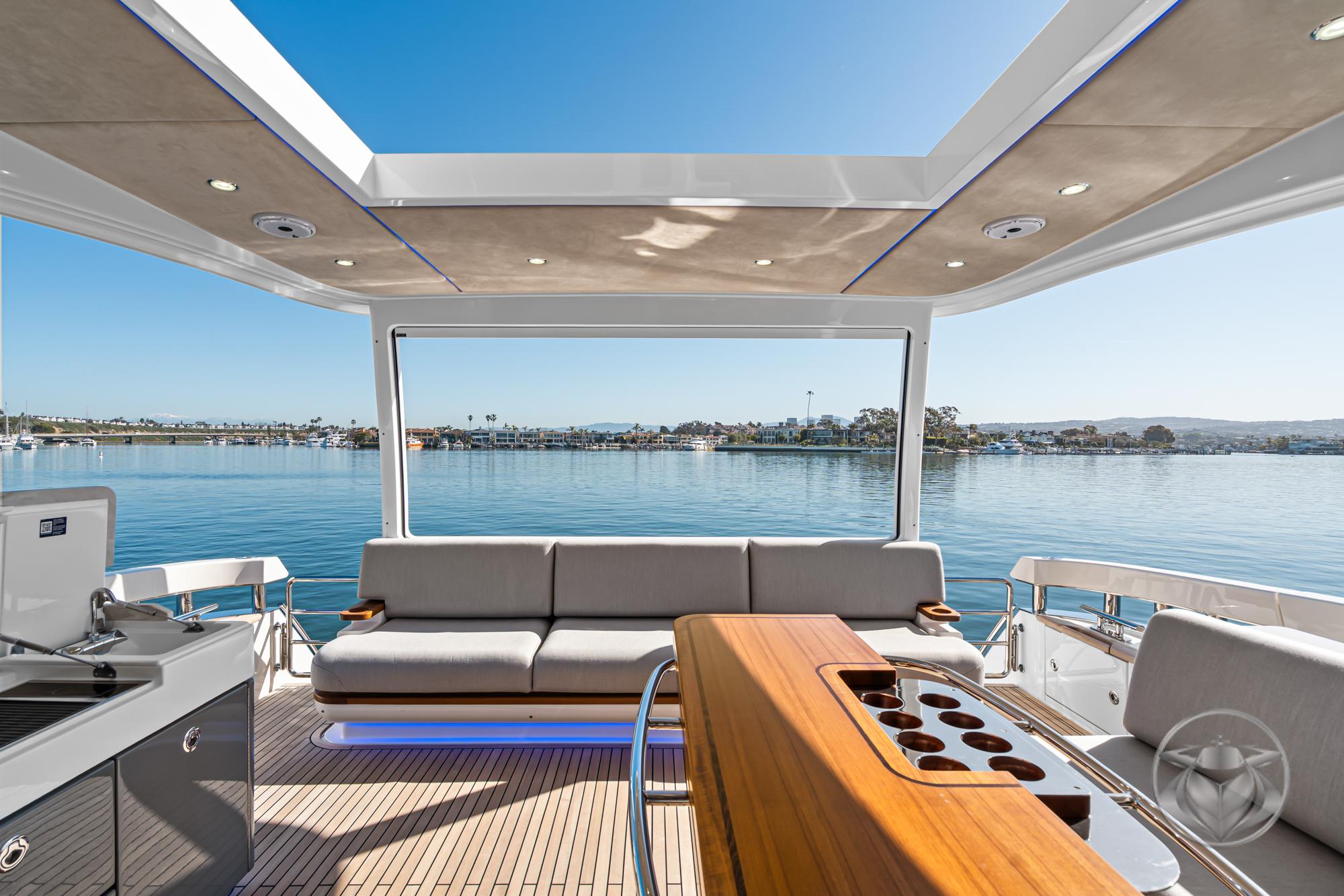 2025 Riviera 6800 Sport Yacht Platinum Edition #R009-25 inventory image at Sun Country Marine Group, Newport Beach 2025 Riviera 6800 Sport Yacht Platinum Edition #R009-25 inventory image at Sun Country Marine Group, Newport Beach
