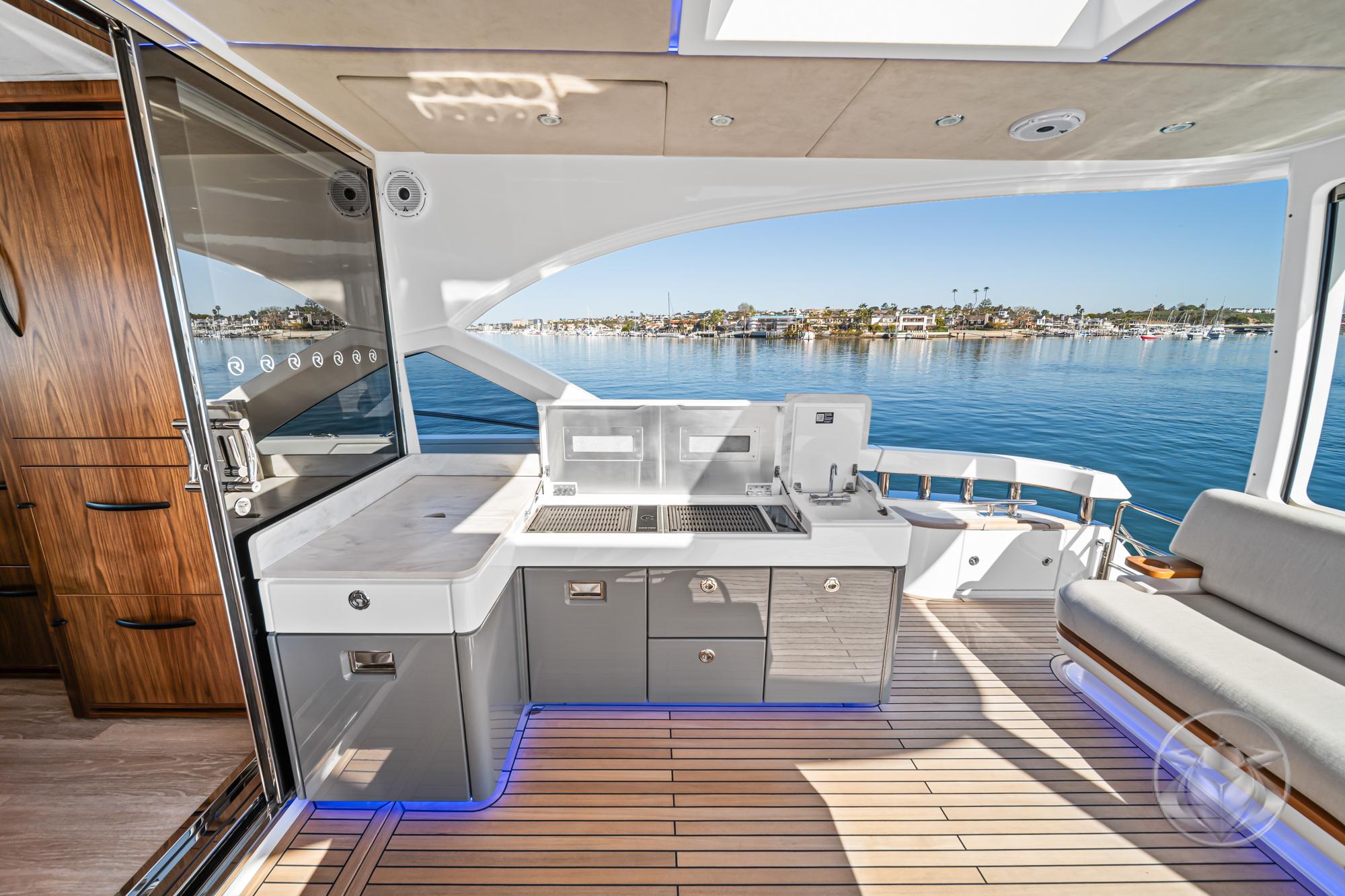 2025 Riviera 6800 Sport Yacht Platinum Edition #R009-25 inventory image at Sun Country Marine Group, Newport Beach 2025 Riviera 6800 Sport Yacht Platinum Edition #R009-25 inventory image at Sun Country Marine Group, Newport Beach