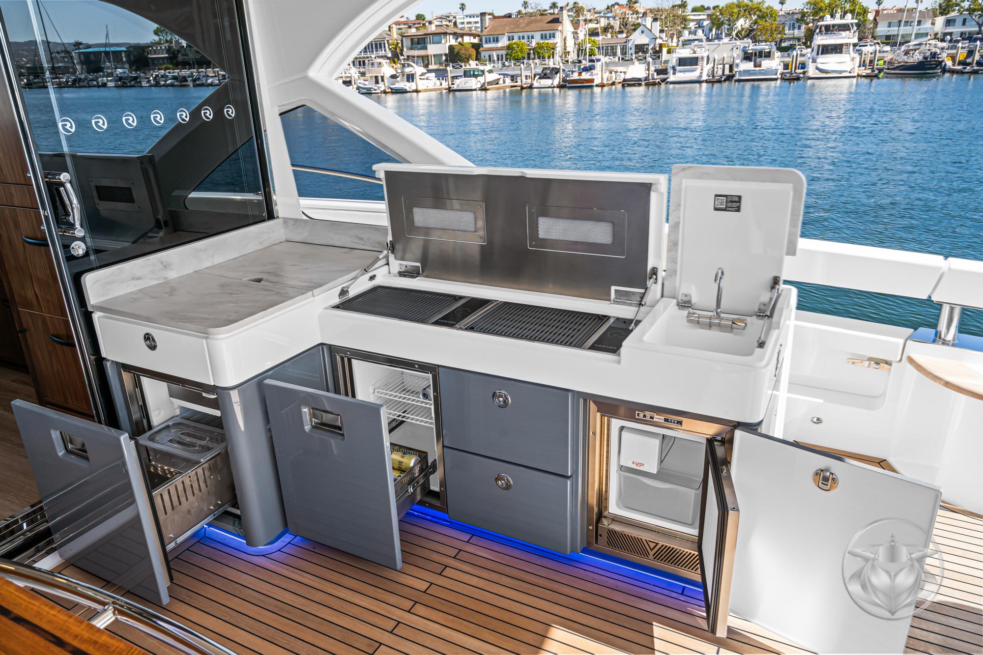 2025 Riviera 6800 Sport Yacht Platinum Edition #R009-25 inventory image at Sun Country Marine Group, Newport Beach 2025 Riviera 6800 Sport Yacht Platinum Edition #R009-25 inventory image at Sun Country Marine Group, Newport Beach