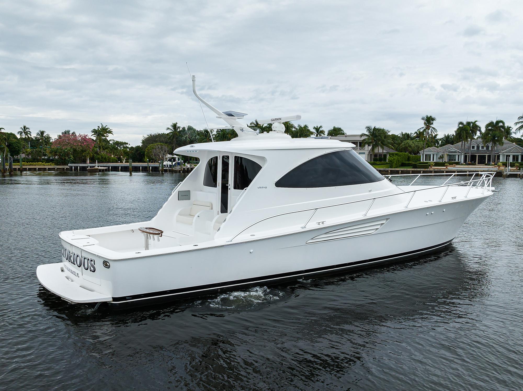 Viking 54 VICTORIOUS - Starboard Aft Profile
