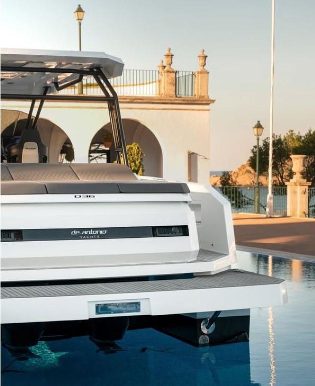 De Antonio Yachts-D36 OPEN 2024 -FL-US-2024 De Antonio Yachts D36 OPEN in marina, showcasing sleek design and modern architecture.-9090089 | Thumbnail