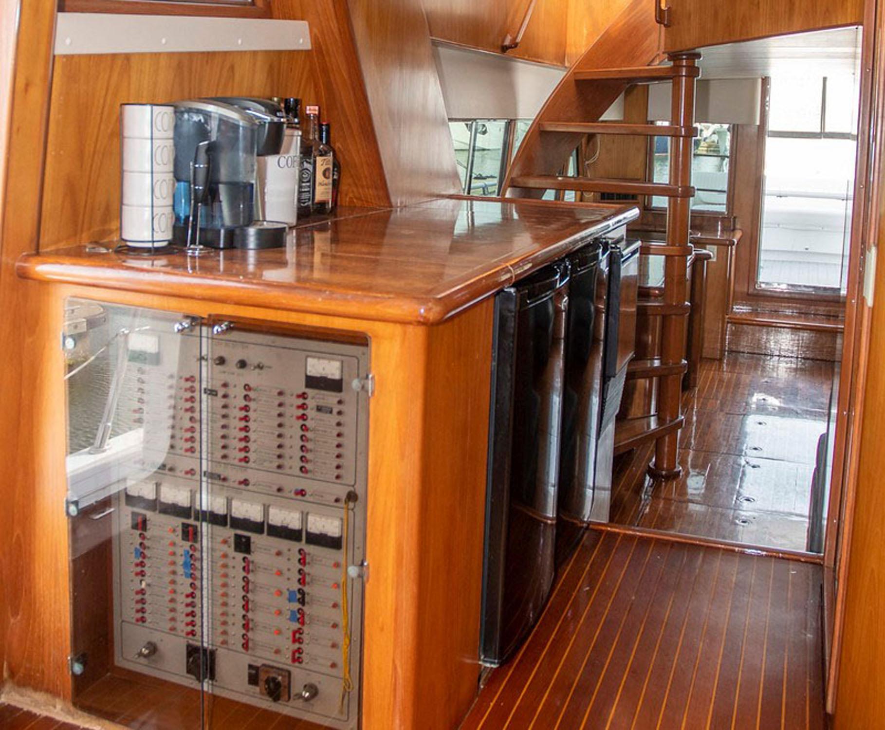 Galley Wet Bar and Electrical Panel