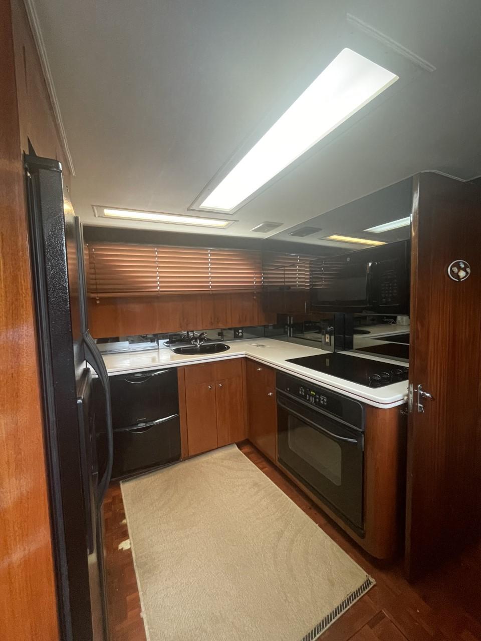 1989 67 Hatteras Motor Yacht Class Act Galley