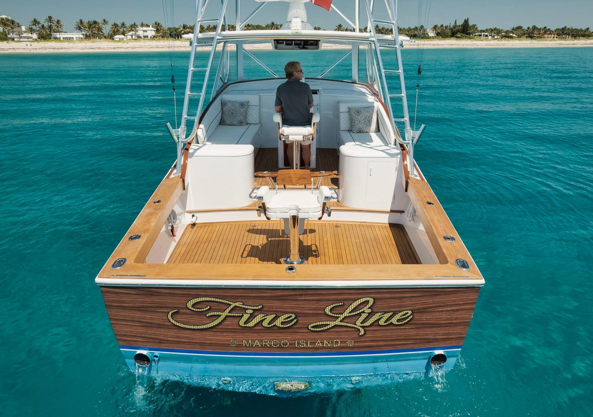 Fine Line Yacht Photos Pics Knowles 38 Fine Line-Transom