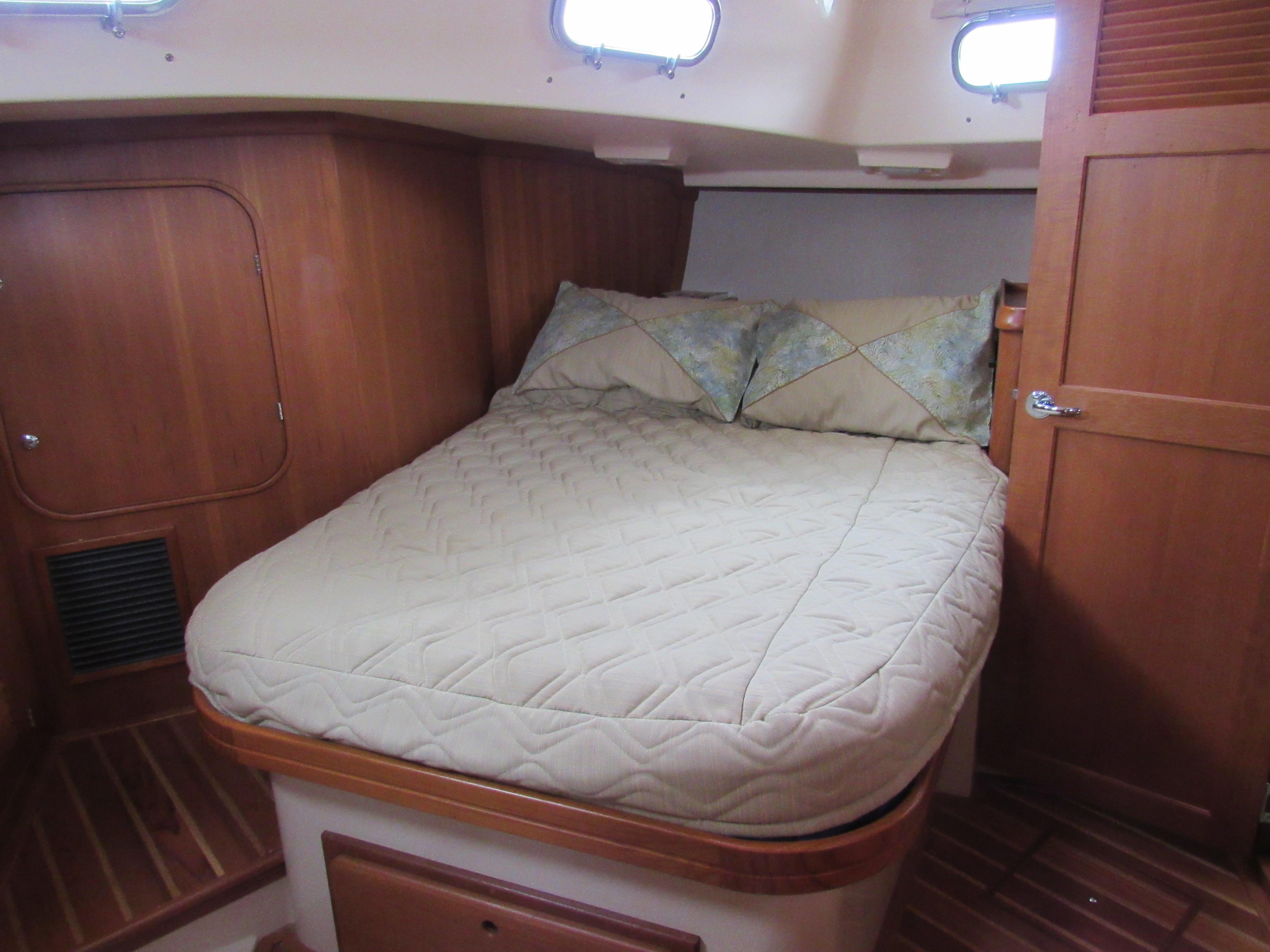 Aft Berth with storage under