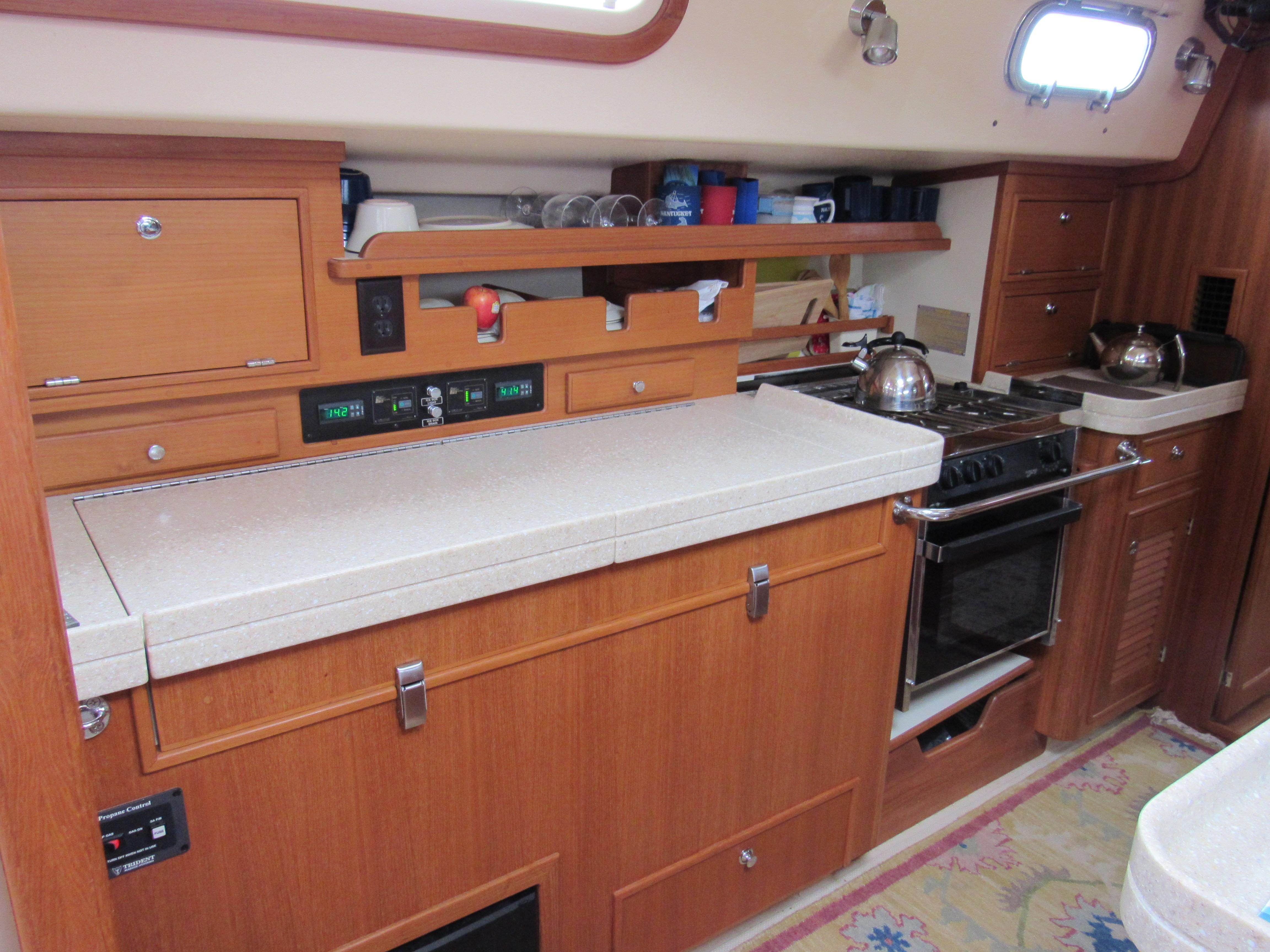 Plenty of galley counter space