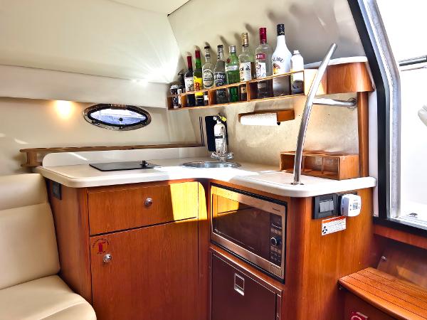 Tiara 30 Seafari - Interior Cabin, Galley, Sink and Storage