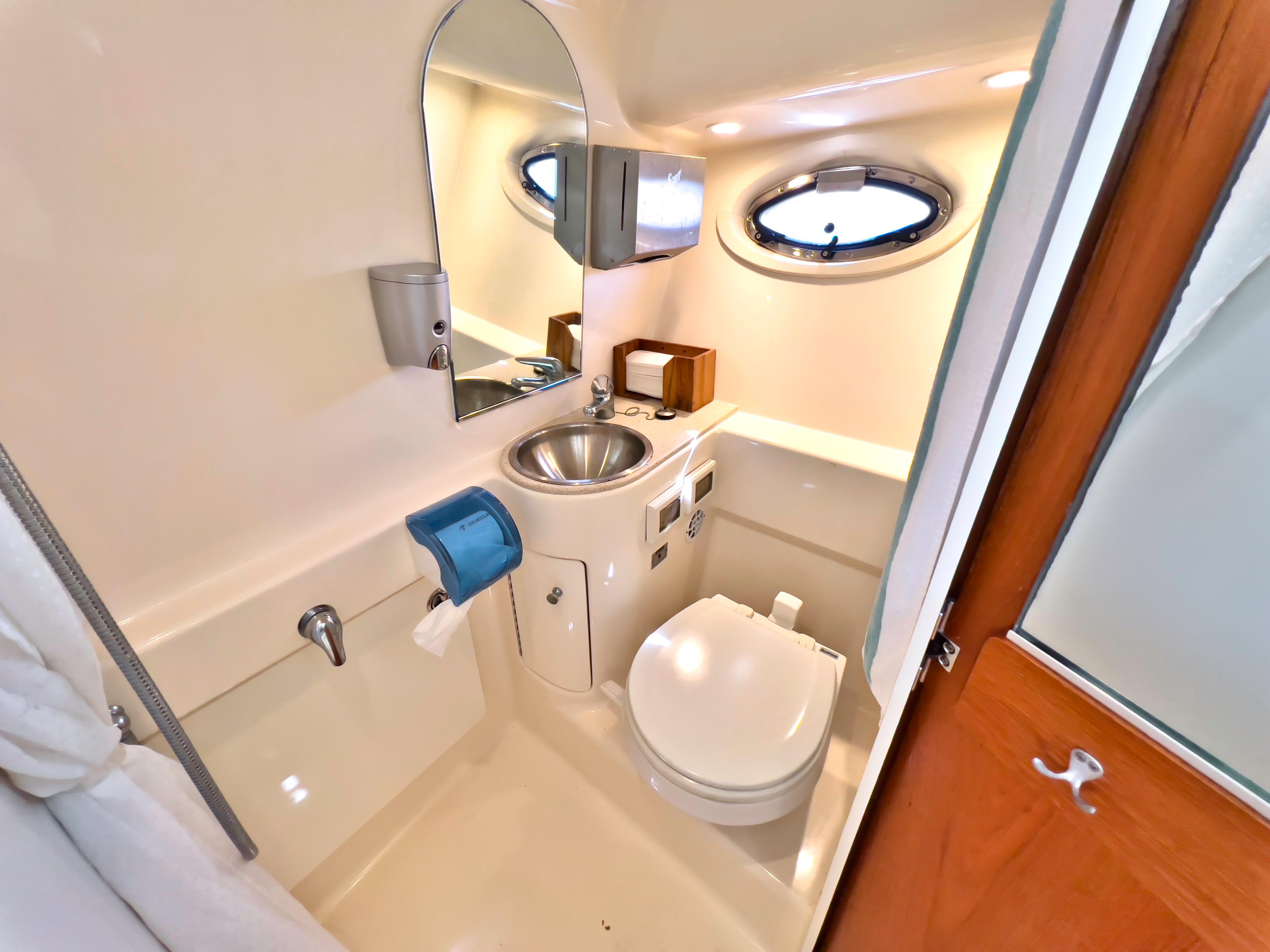 Tiara 30 Seafari - Interior Cabin, Head, with Sink and Mirror