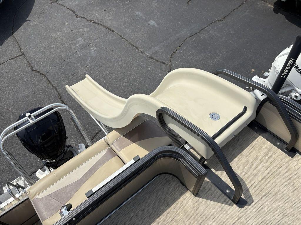 2017 Crest Classic 250L USD CP3 boat with slide and seating area.