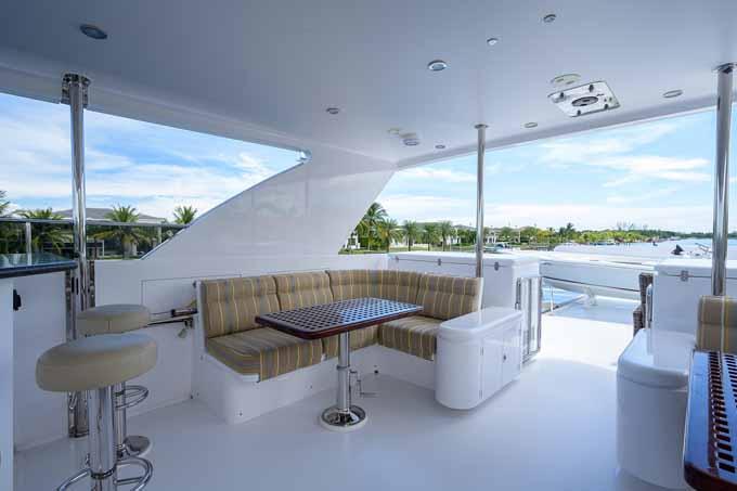 Next Chapter Yacht Photos Pics Flybridge Starboard Side Seating