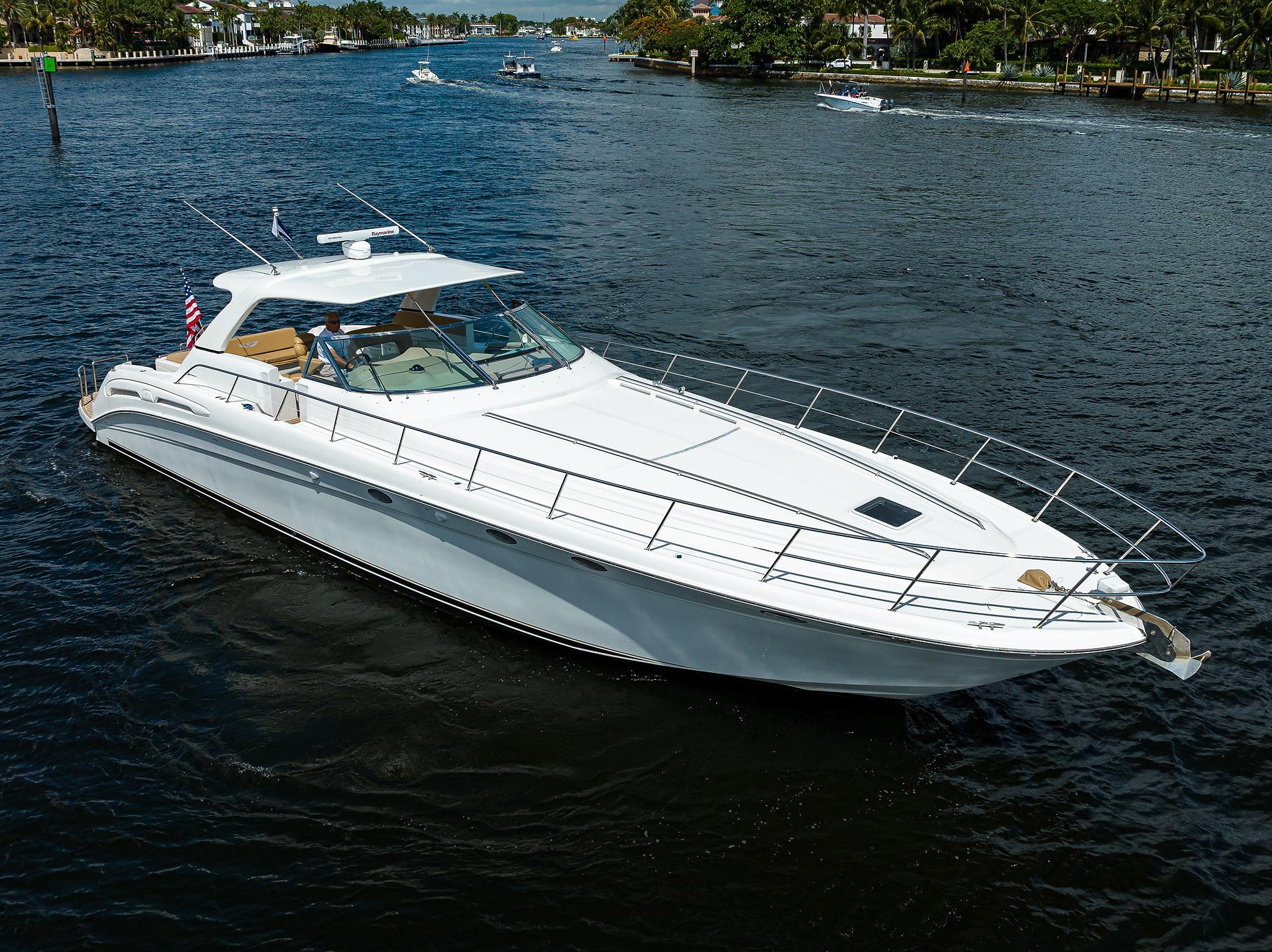 Sea Ray 54 Tigress - Profile on water