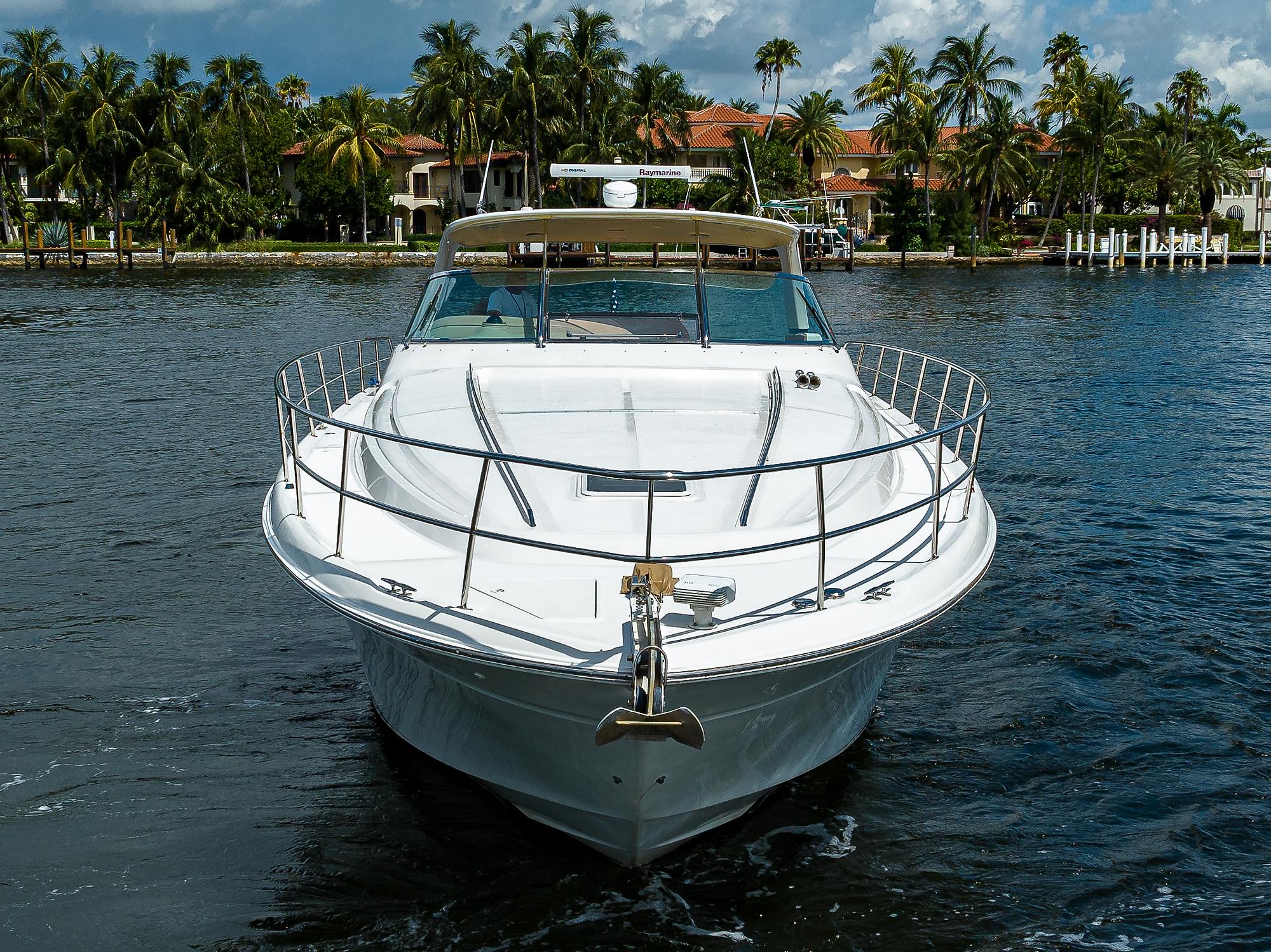 Sea Ray 54 Tigress - Bow Profile on water