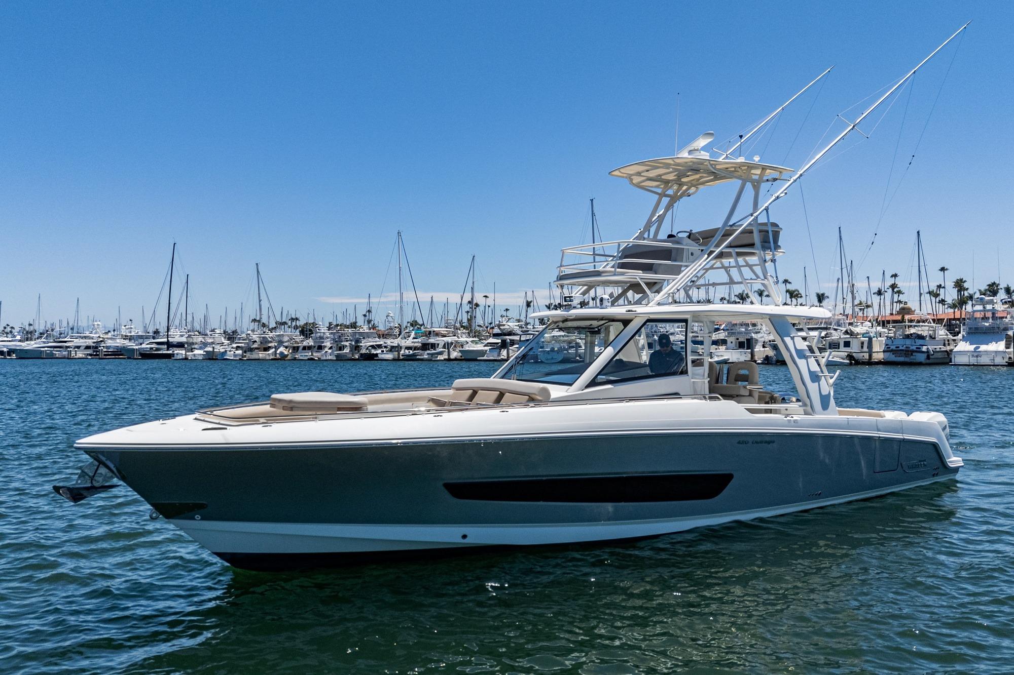 2017 Boston Whaler 420 Outrage #TBBJE022 inventory image at Sun Country Marine Group, San Diego Harbor Island