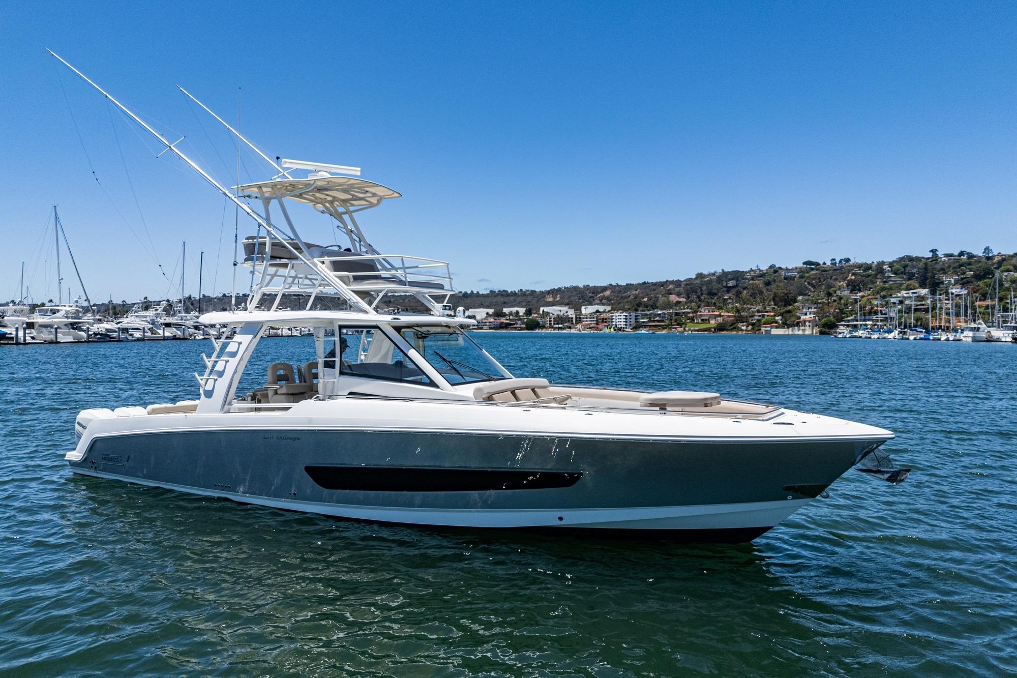 2017 Boston Whaler 420 Outrage #TBBJE022 inventory image at Sun Country Marine Group, San Diego Harbor Island
