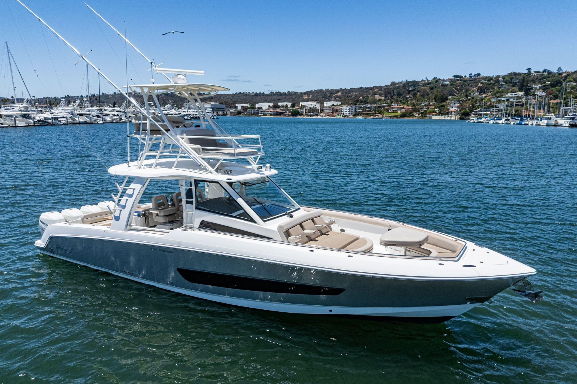 2017 Boston Whaler 420 Outrage #TBBJE022 inventory image at Sun Country Marine Group, San Diego Harbor Island
