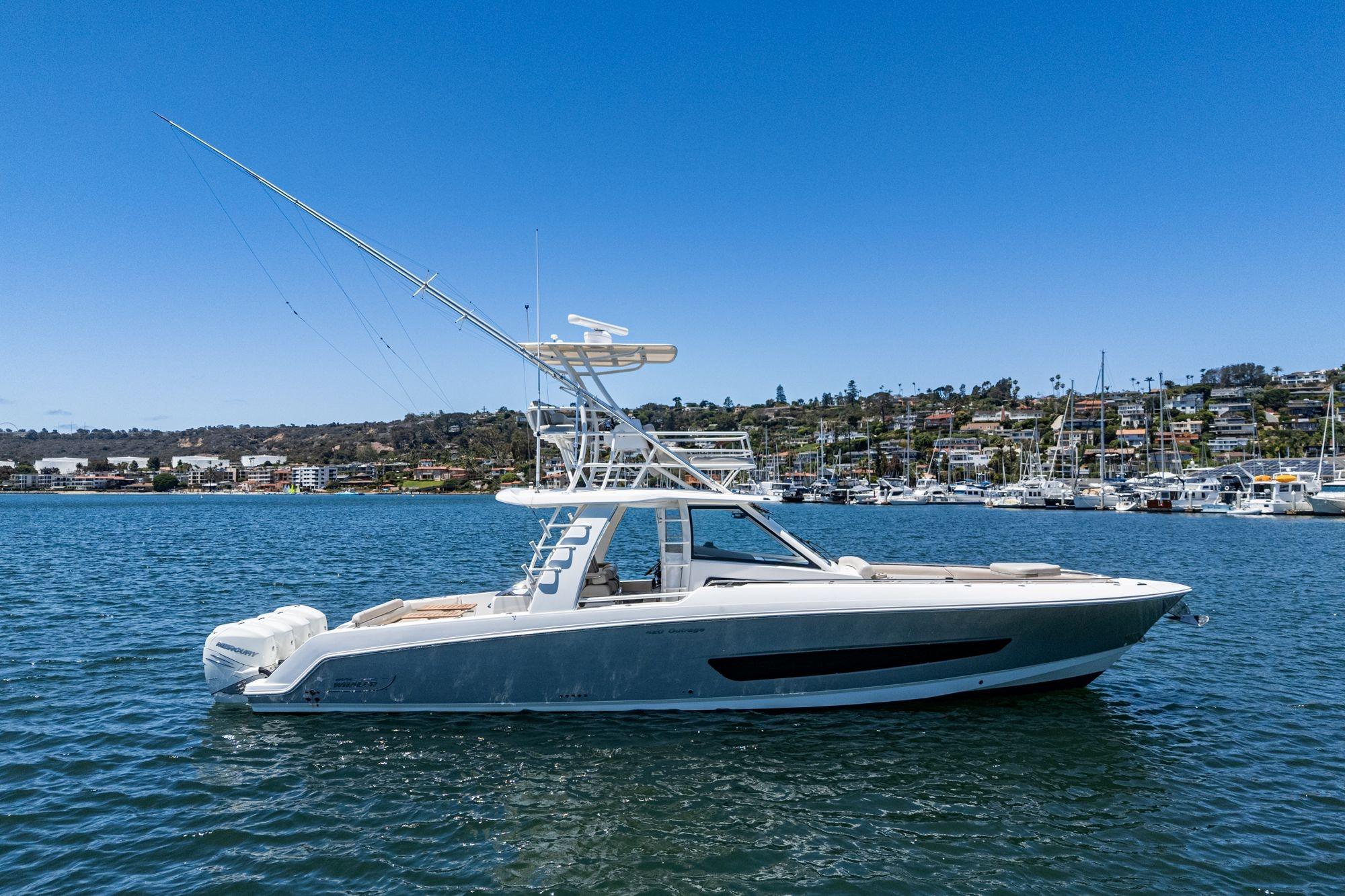 2017 Boston Whaler 420 Outrage #TBBJE022 inventory image at Sun Country Marine Group, San Diego Harbor Island
