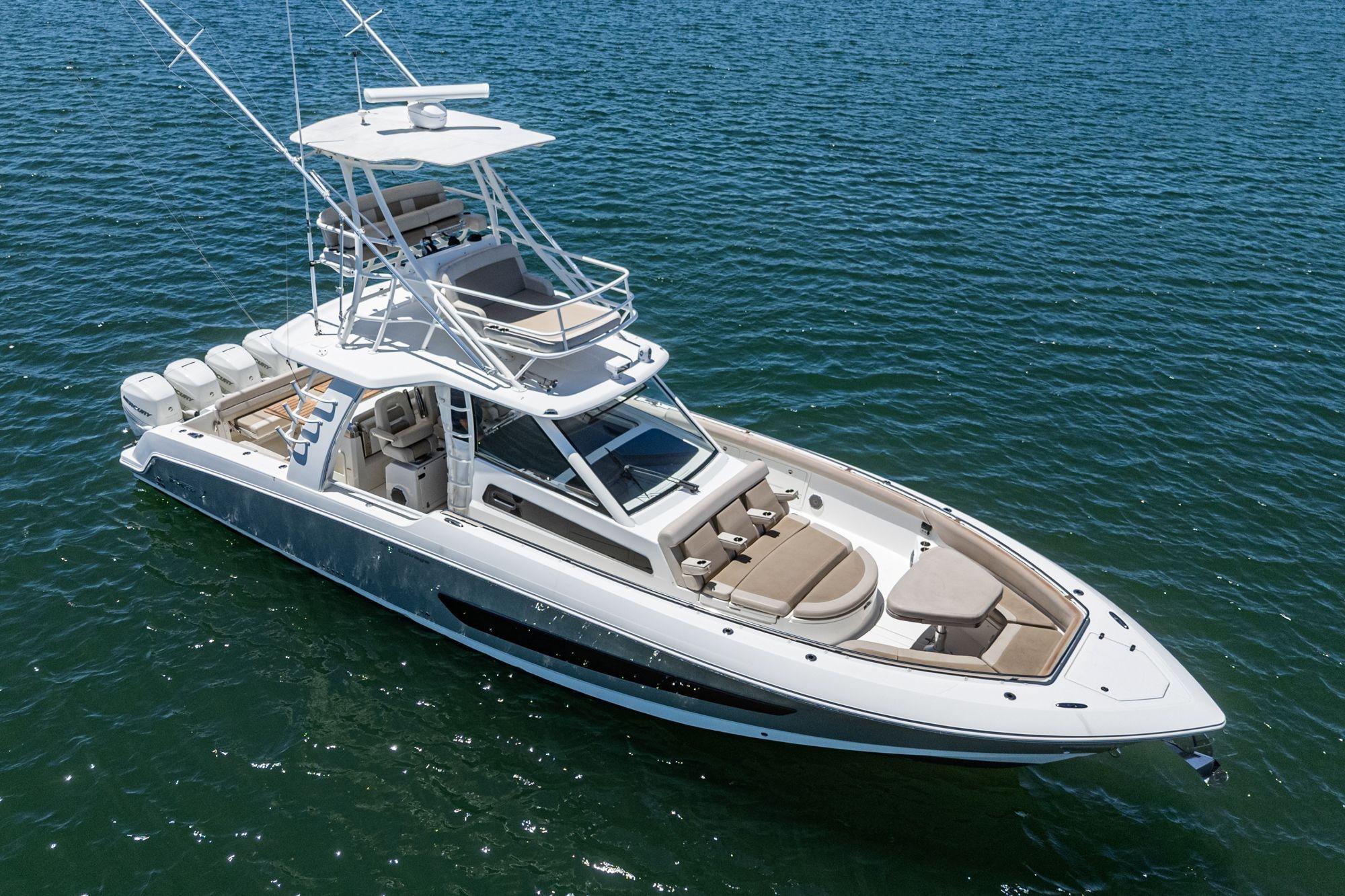 2017 Boston Whaler 420 Outrage #TBBJE022 inventory image at Sun Country Marine Group, San Diego Harbor Island
