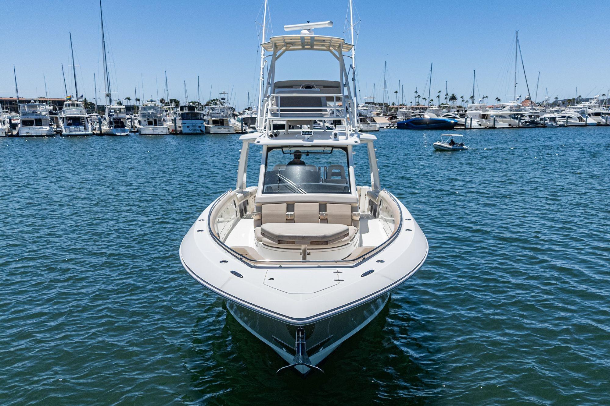 2017 Boston Whaler 420 Outrage #TBBJE022 inventory image at Sun Country Marine Group, San Diego Harbor Island