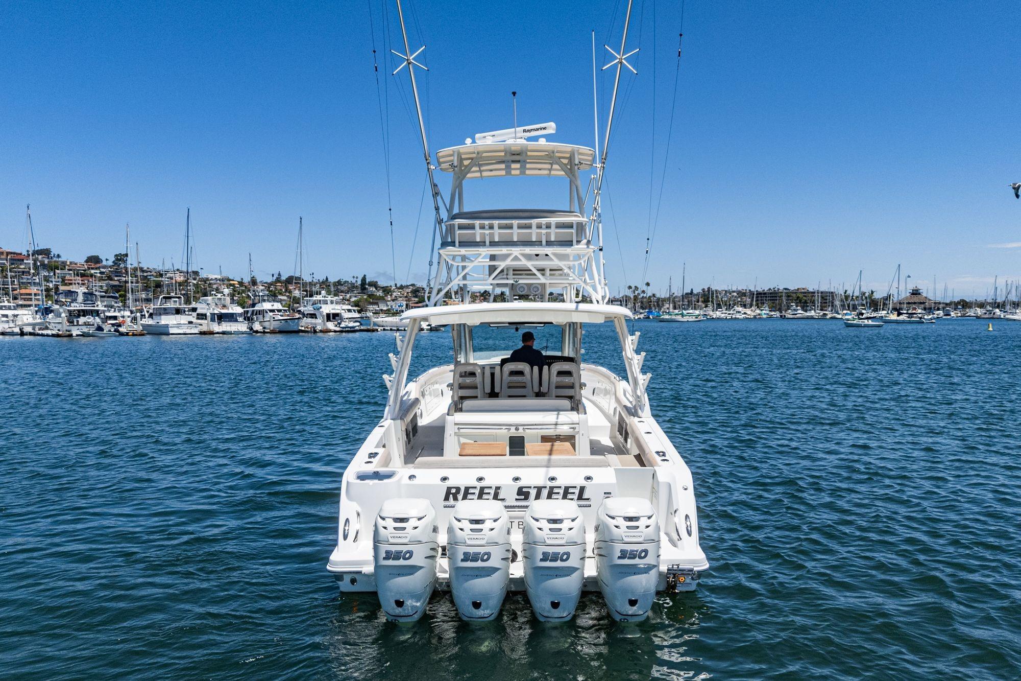 2017 Boston Whaler 420 Outrage #TBBJE022 inventory image at Sun Country Marine Group, San Diego Harbor Island