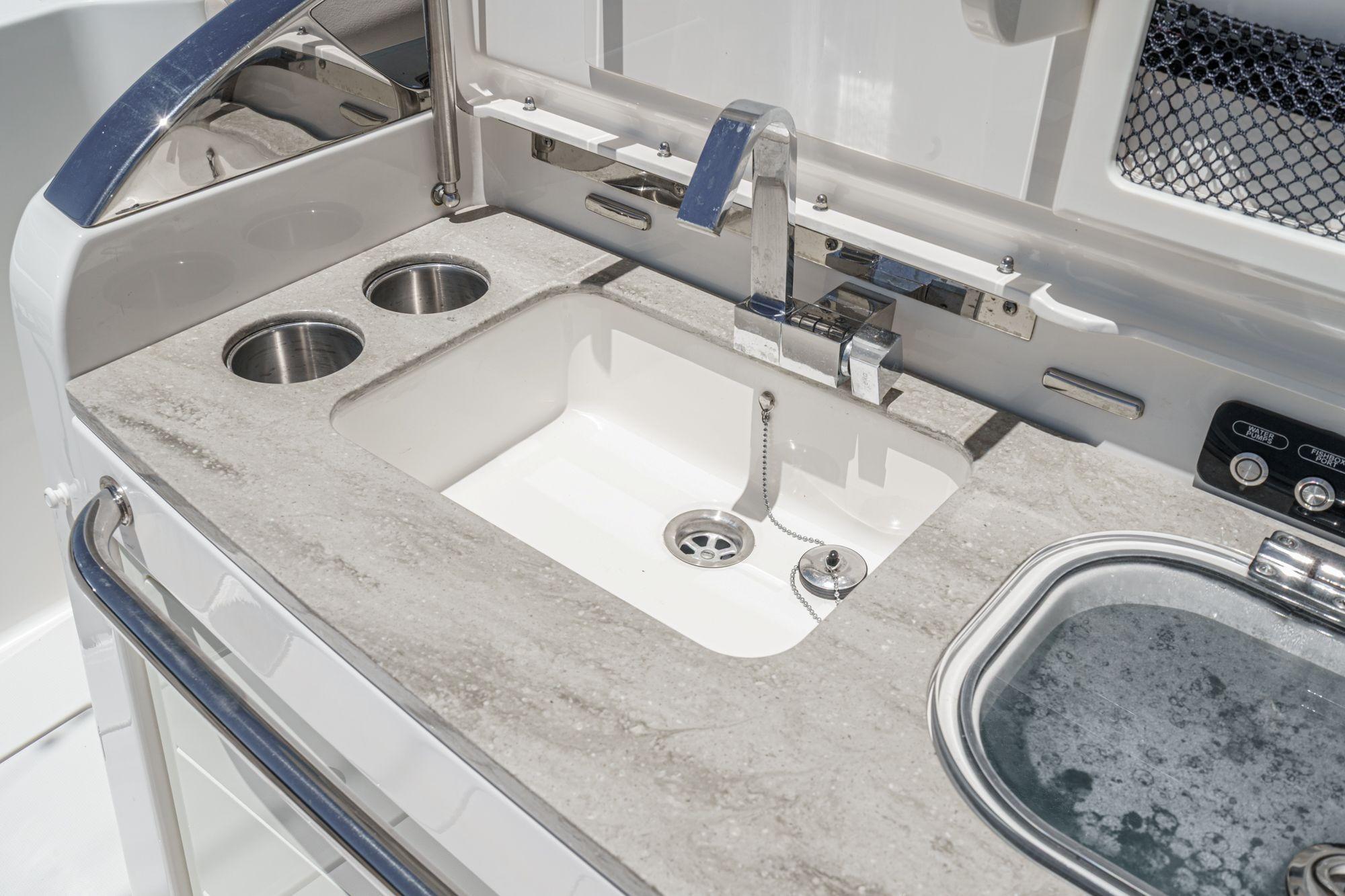 2017 Boston Whaler 420 Outrage #TBBJE022 inventory image at Sun Country Marine Group, San Diego Harbor Island