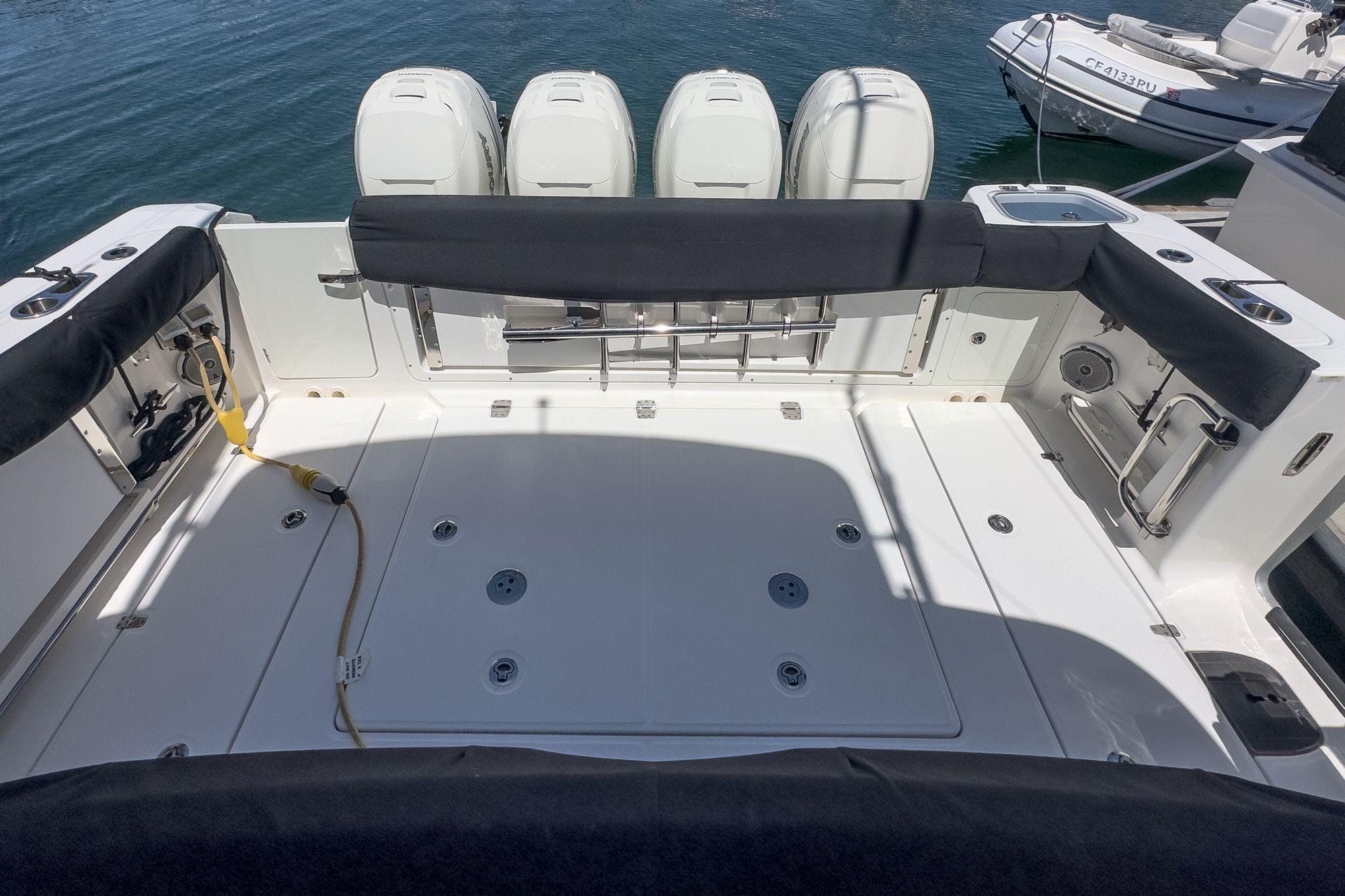 2017 Boston Whaler 420 Outrage #TBBJE022 inventory image at Sun Country Marine Group, San Diego Harbor Island
