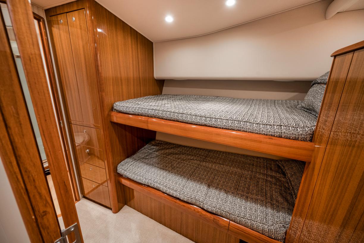 Viking 68 UNPLUGGED - Guest Stateroom Over Under Bunks