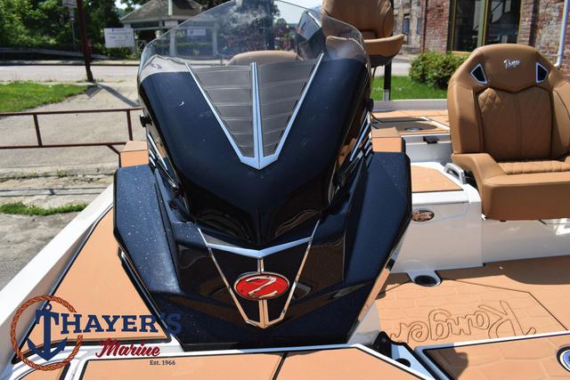 2025 Ranger Z520R Cup-Equipped boat with tan seats at Thayer's Marine.